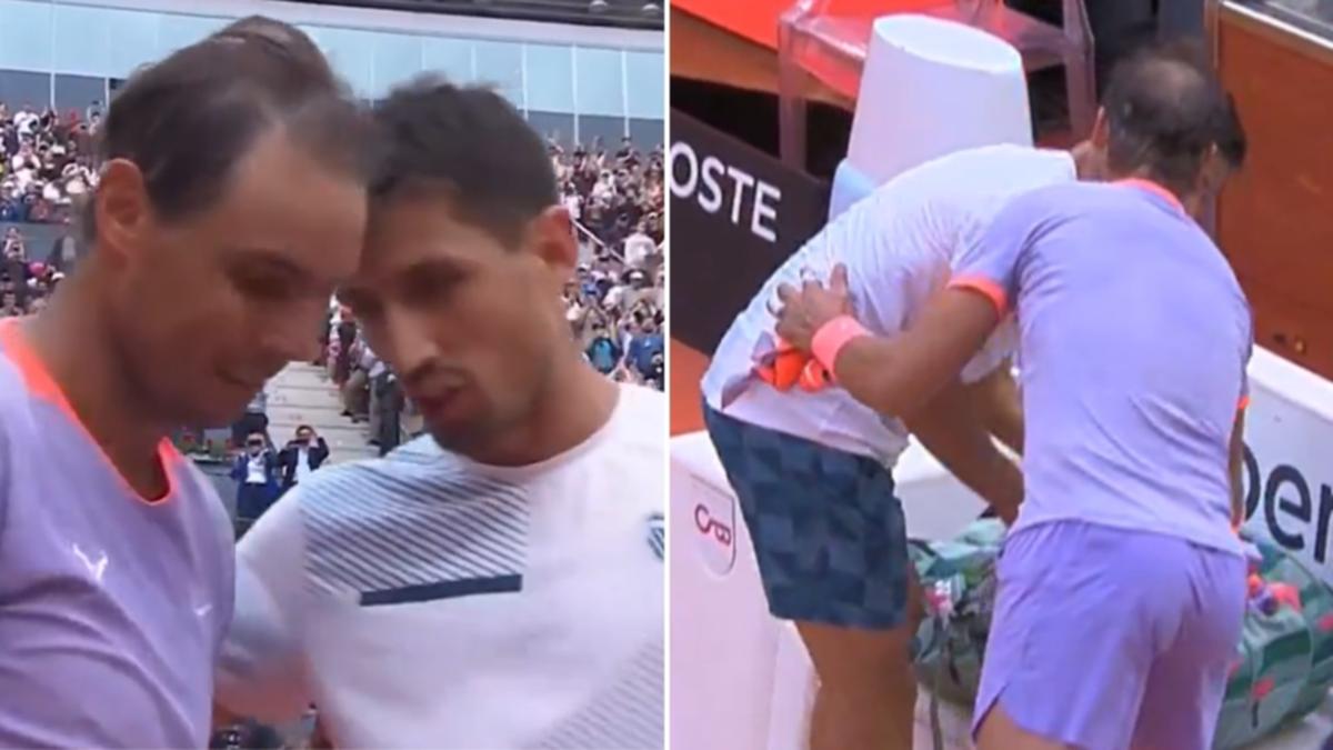 Rafael Nadal’s ‘beautiful’ gesture after rival Pedro Cachin makes daring request